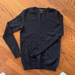 Black V-Neck Sweater